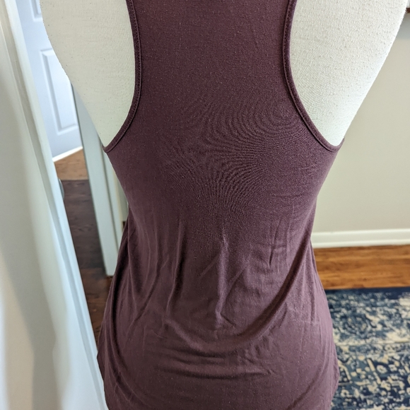 Dynamite Zip Up Purple Racerback Tank Top - XS - Picture 3 of 6